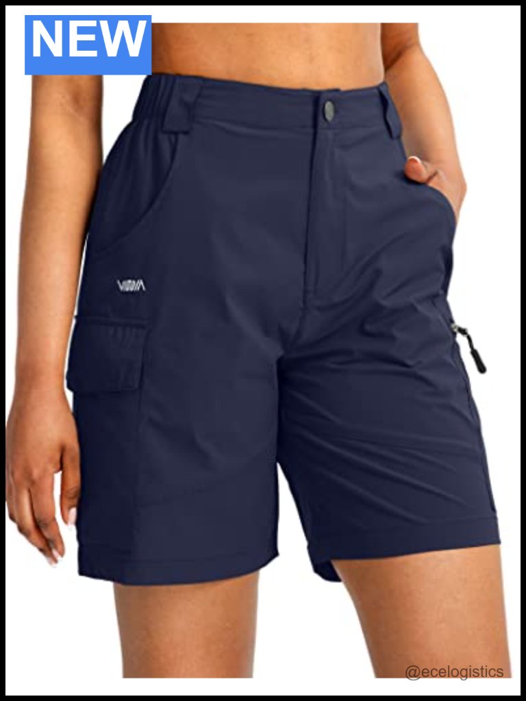 7" Hiking Cargo Shorts With Pockets Quick Dry Lightweight Golf Casual Summer
